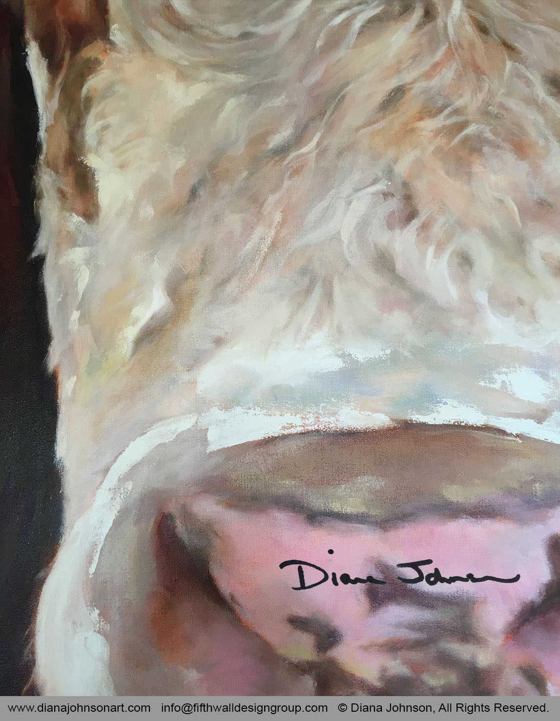 Amanda the Cow, detail. By Diana Johnson