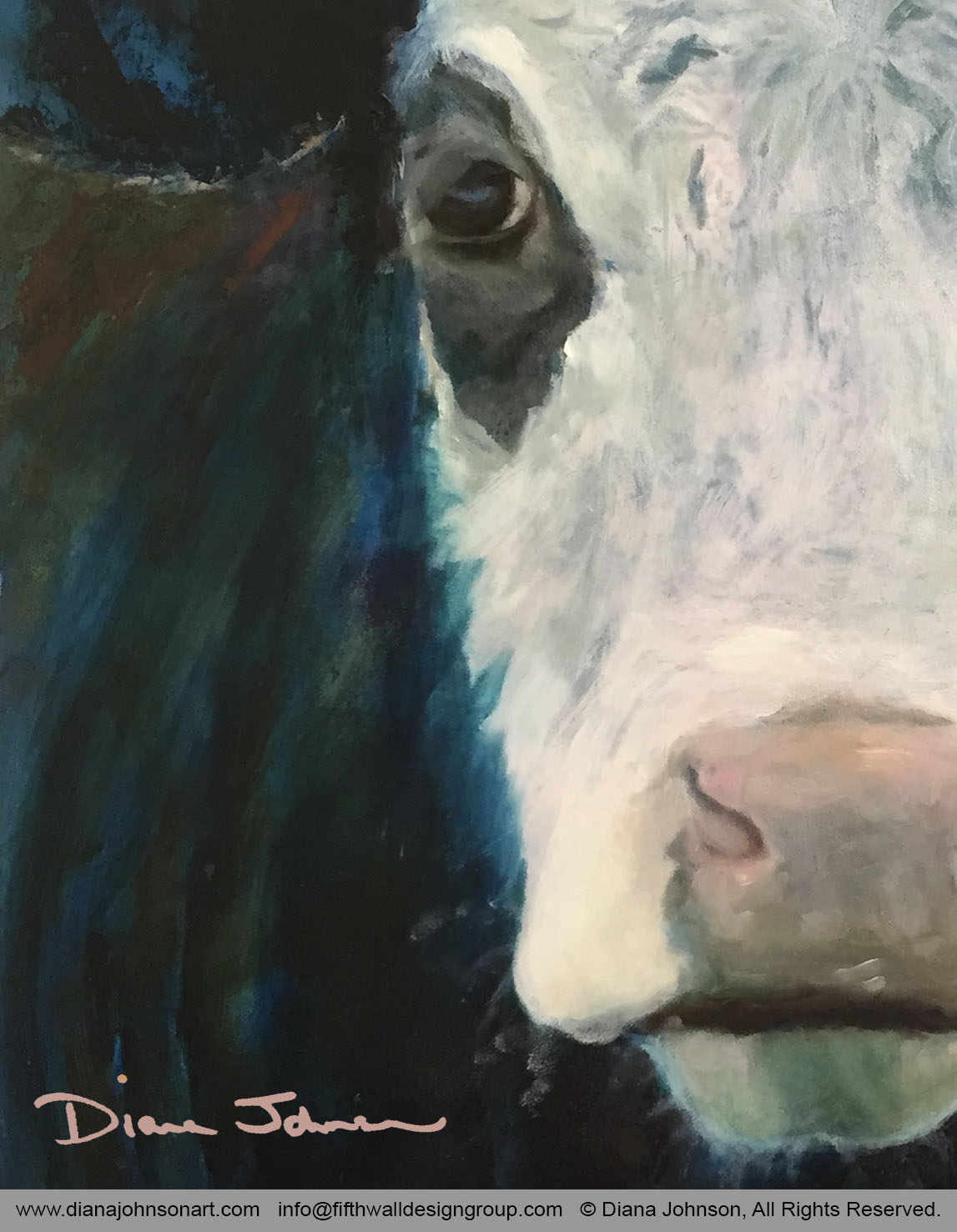 Heifer, detail by Diana Johnson